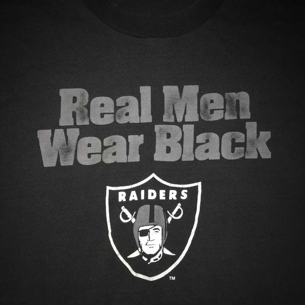 Vintage single stitch oakland raider shirt - image 2