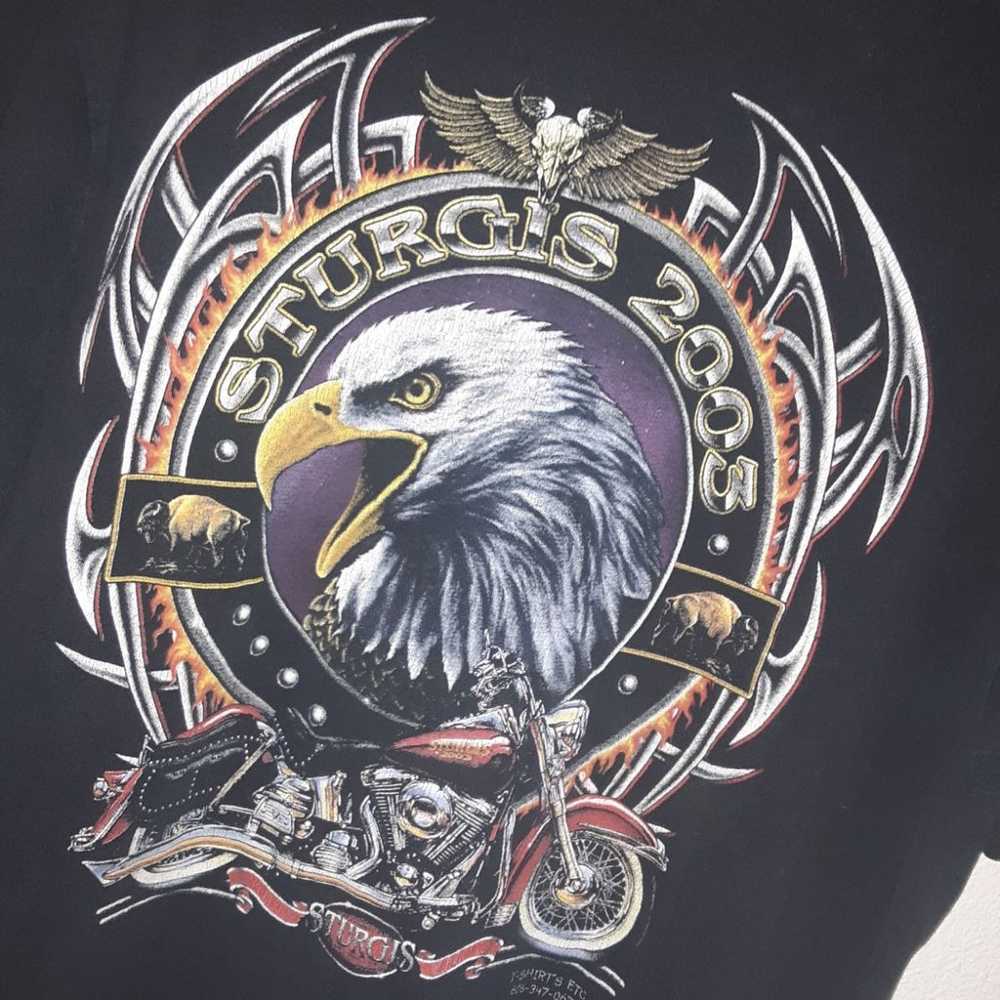 Vintage Sturgis bikers Tshirt - image 4