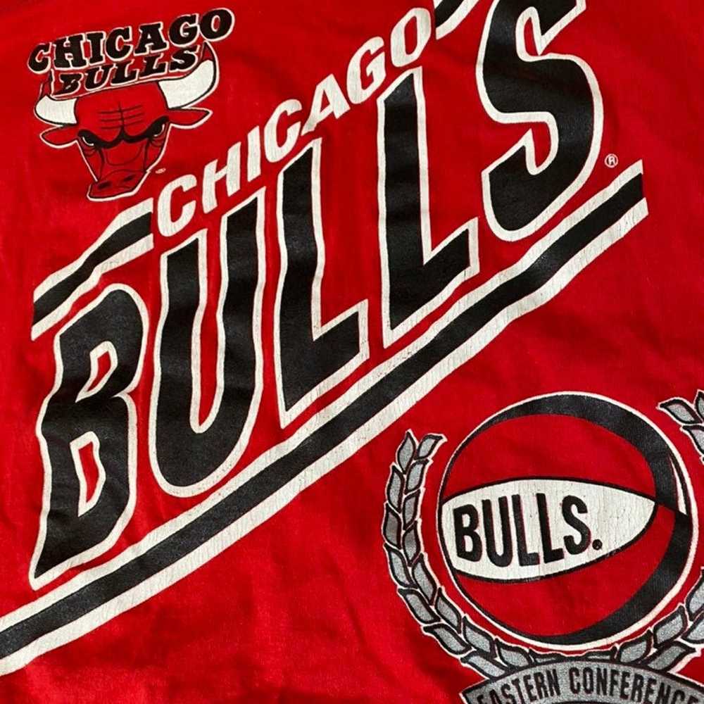 Vintage Chicago Bulls Crop T Shirt - image 2