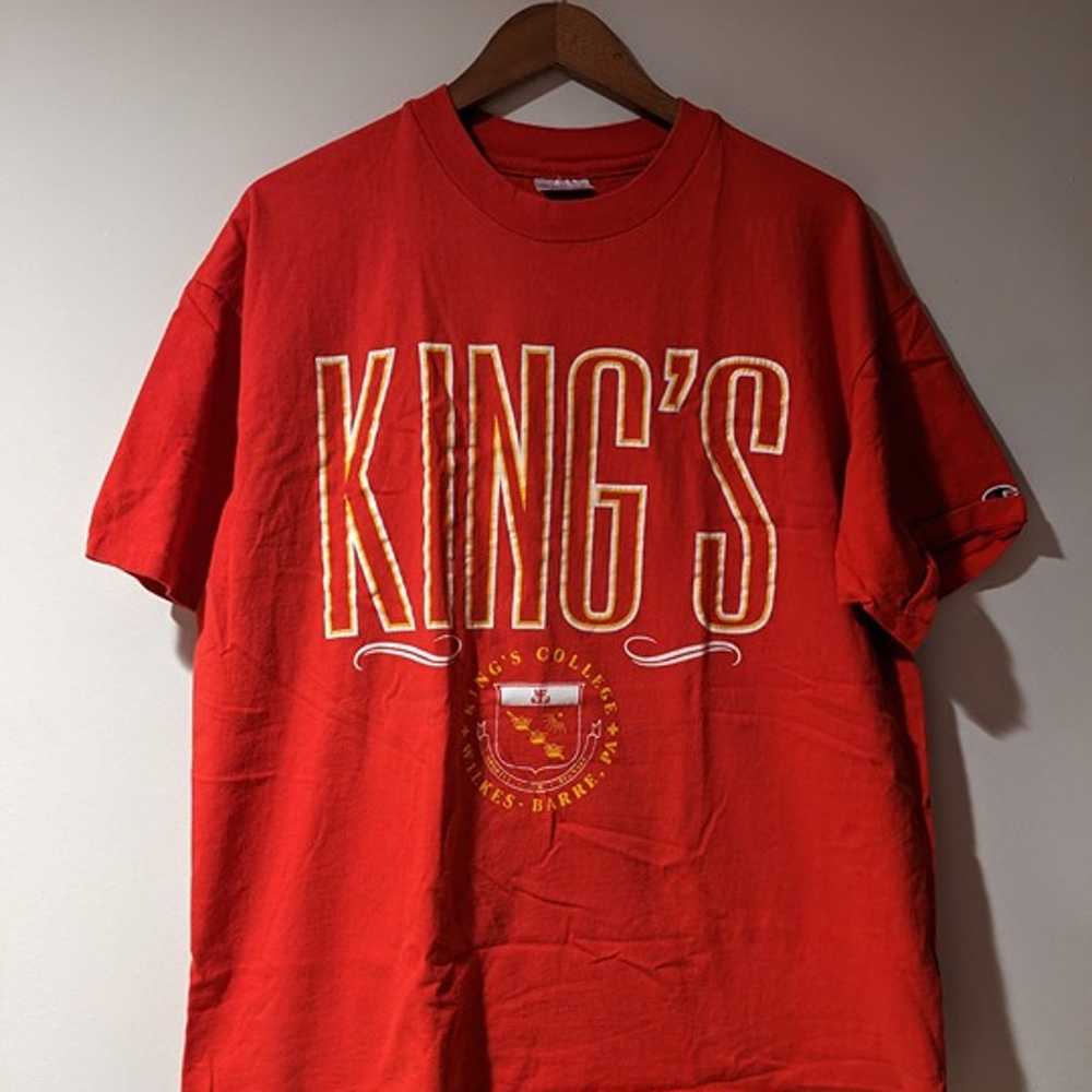 Vintage 90s Kings College Wilkes-Barre Champion X… - image 1