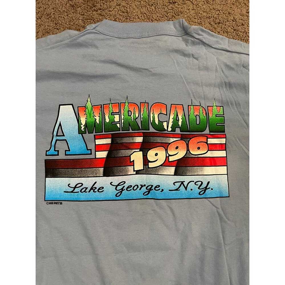 Vintage Rare 1996 Americade Bike Rally Shirt Bike… - image 4