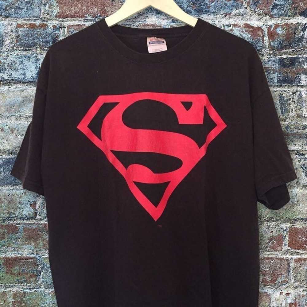 Vintage Superman Logo Graphic T-Shirt - image 1