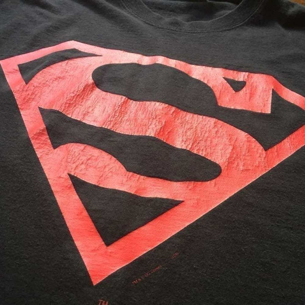 Vintage Superman Logo Graphic T-Shirt - image 2