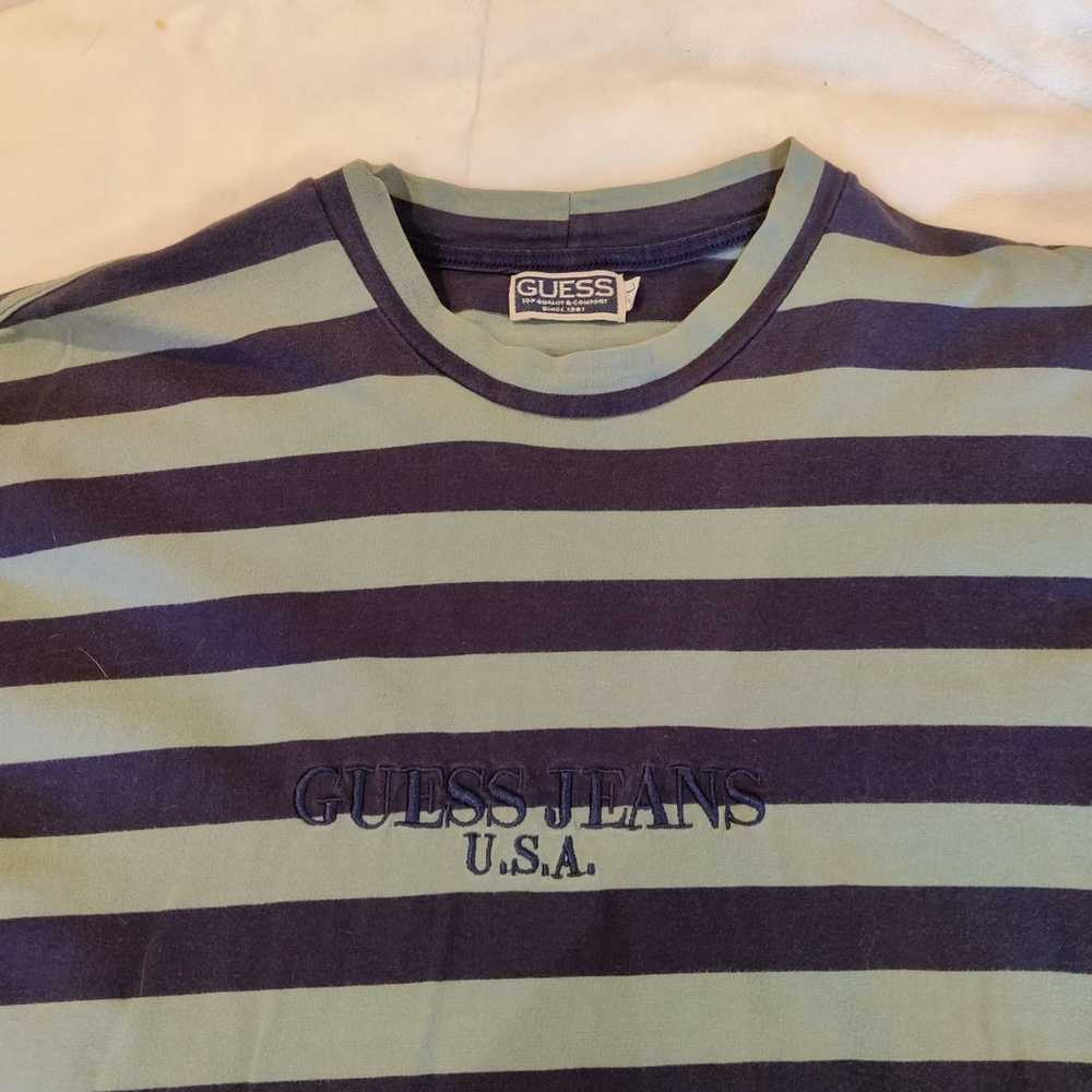 Vintage Guess Stripped T-shirt - Gem