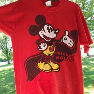 Vtg 80s Disney mickey mouse tshirt - image 1