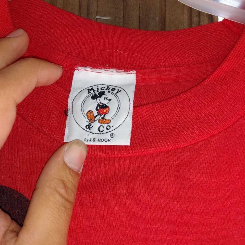 Vtg 80s Disney mickey mouse tshirt - image 3