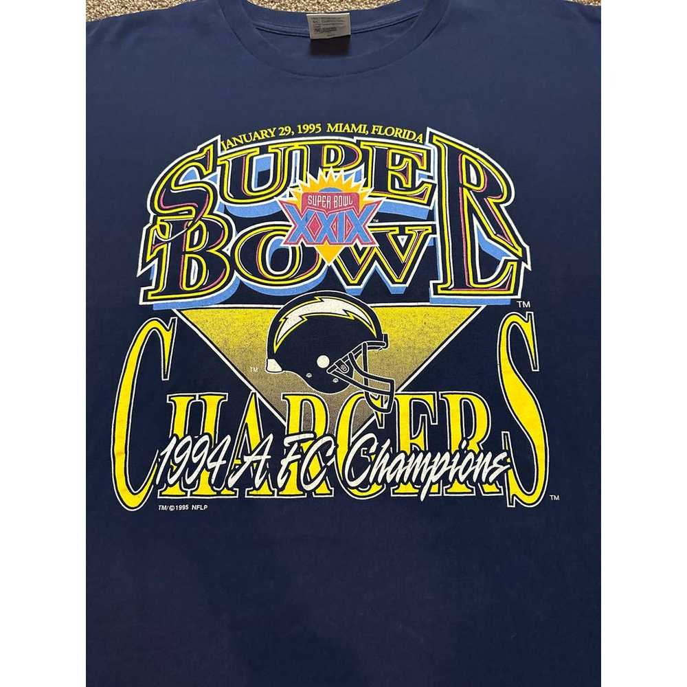Vintage 1995  Chargers Super Bowl T-Shirt - image 2
