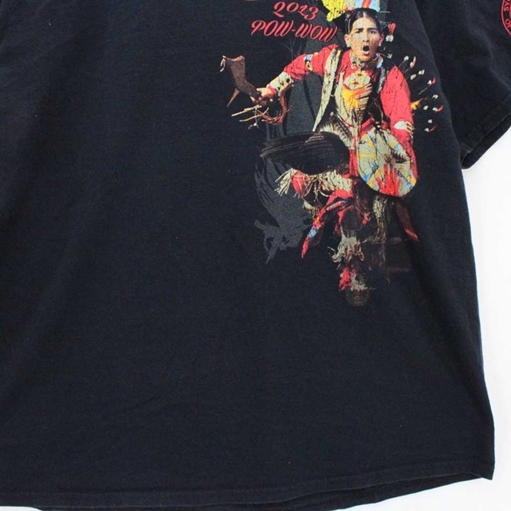 Vintage Gildan Shirt Mens Black Short Sleeve Indi… - image 5
