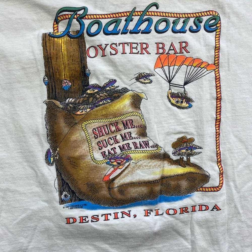 Vintage Oyster Bar Lewd Funny shirt - image 5