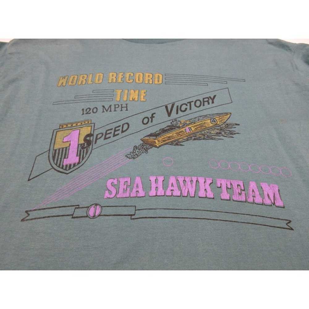 Vintage single stitch World Record Time Sea Hawks… - image 6