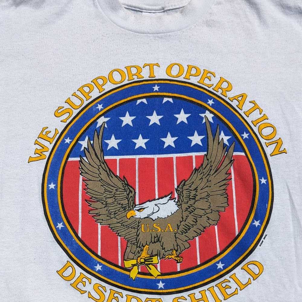 RARE VTG 90s Operation Desert Shield USA Military… - image 2