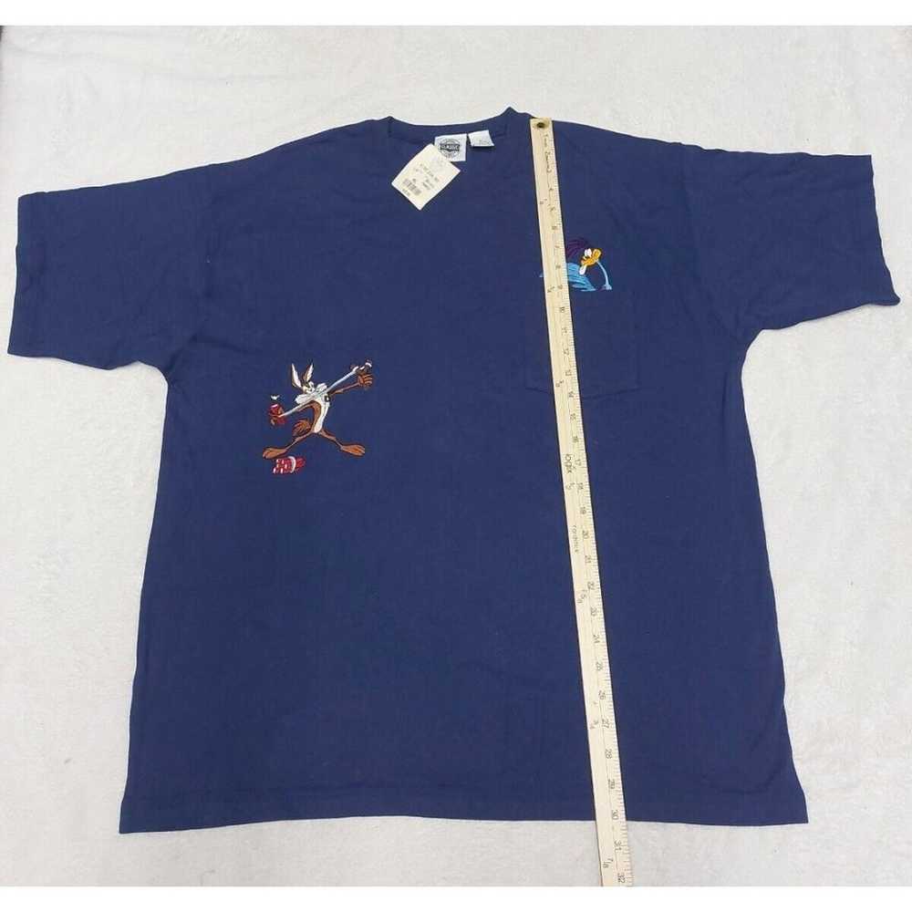 Vtg 1995 Looney Tunes Classic Pocket T-Shirt Embr… - image 5