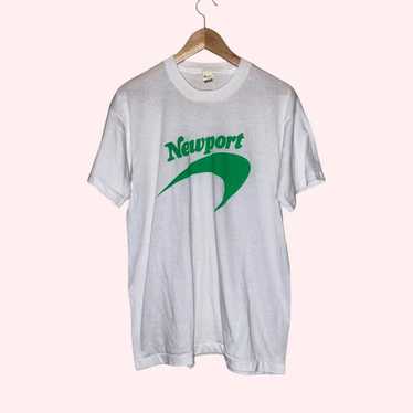 Vintage Newport 90s Spell Out Logo T-Shirt - image 1