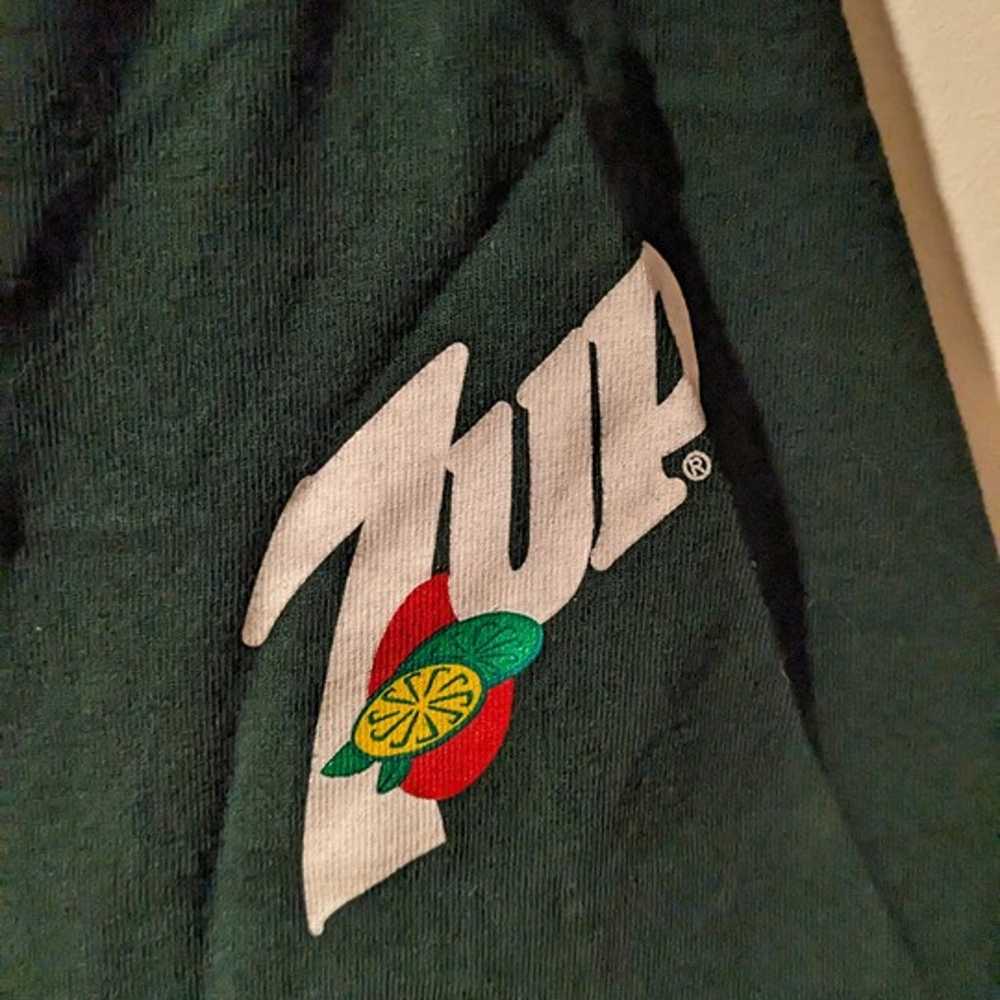Vintage 90s 7up Soda Up Yours Green X-Large T-Shi… - image 4