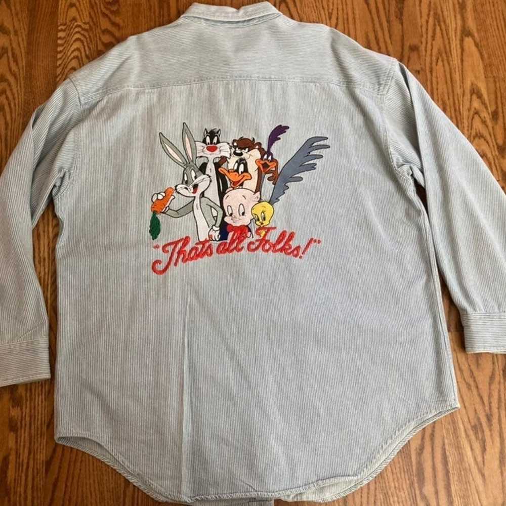 Acme Clothing Vintage Looney Toons Jean Shirt - image 2