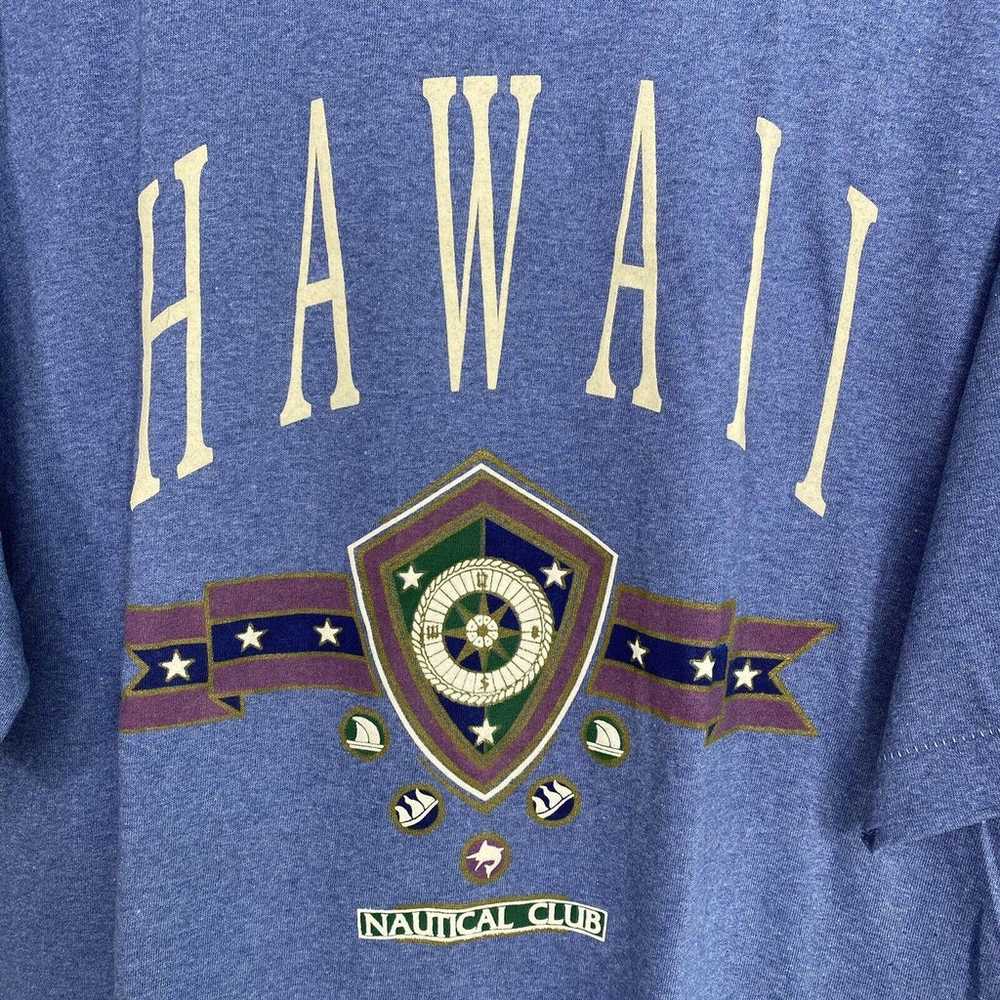 Vintage Hawaii Nautical Club Shirt Adult size XL … - image 3