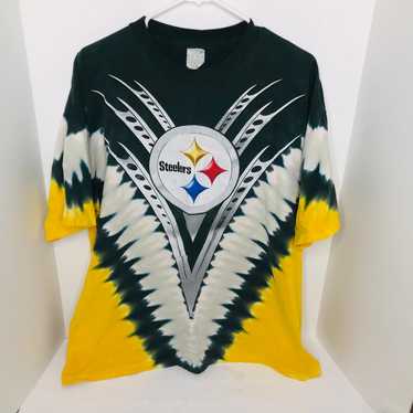 Vintage NFL Pittsburgh Steelers Tie Dye Shirt Mad… - image 1