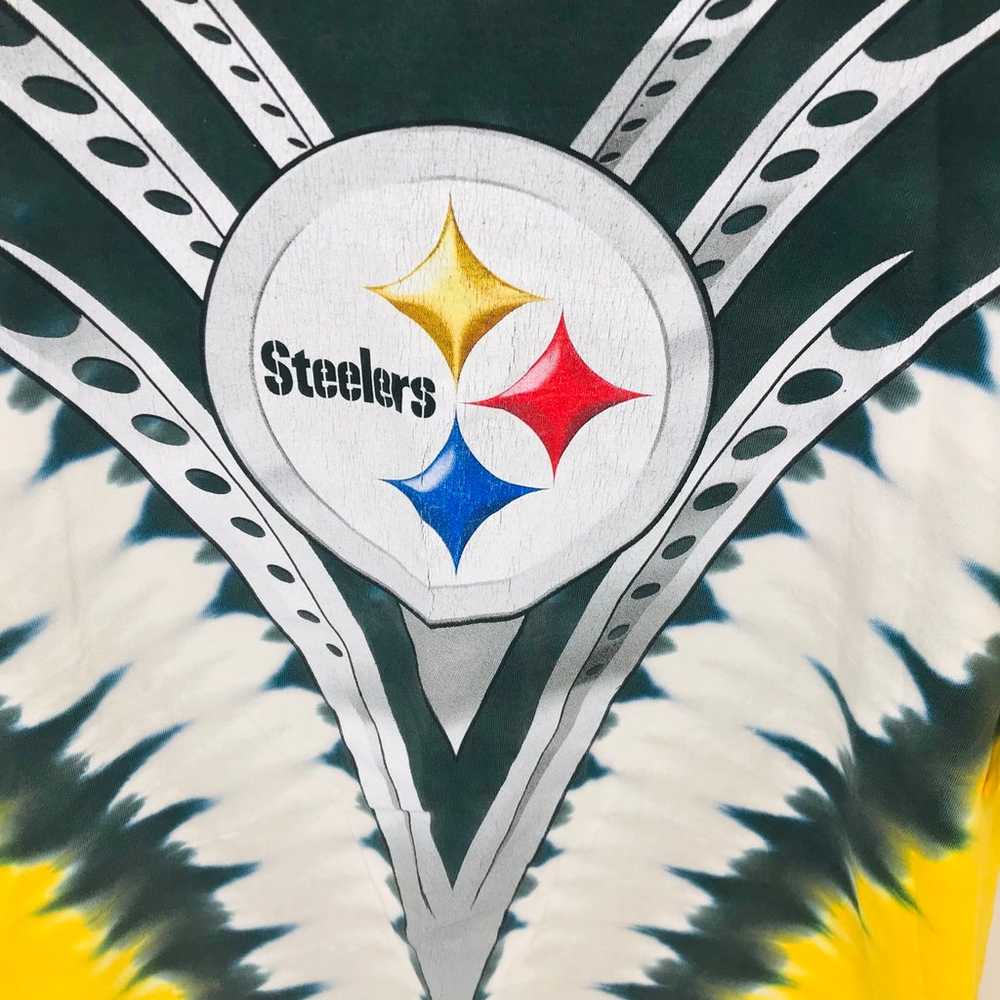 Vintage NFL Pittsburgh Steelers Tie Dye Shirt Mad… - image 2