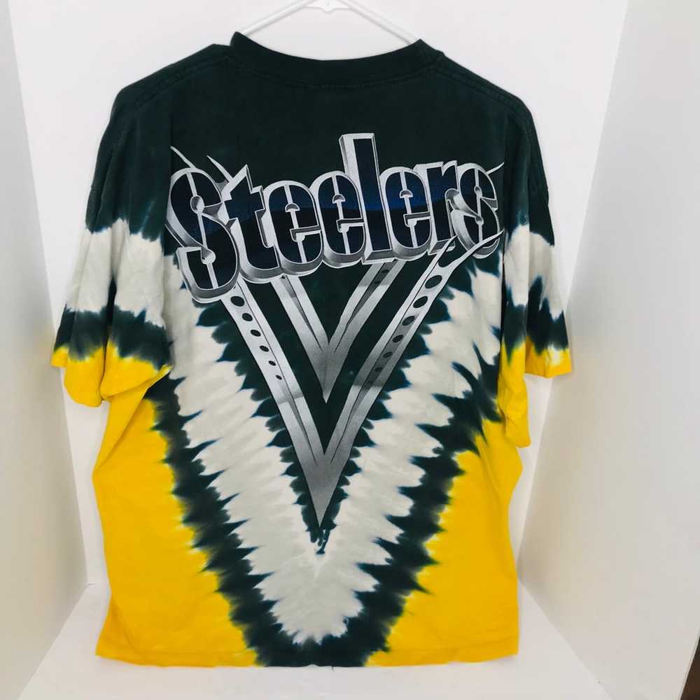 Vintage NFL Pittsburgh Steelers Tie Dye Shirt Mad… - image 3