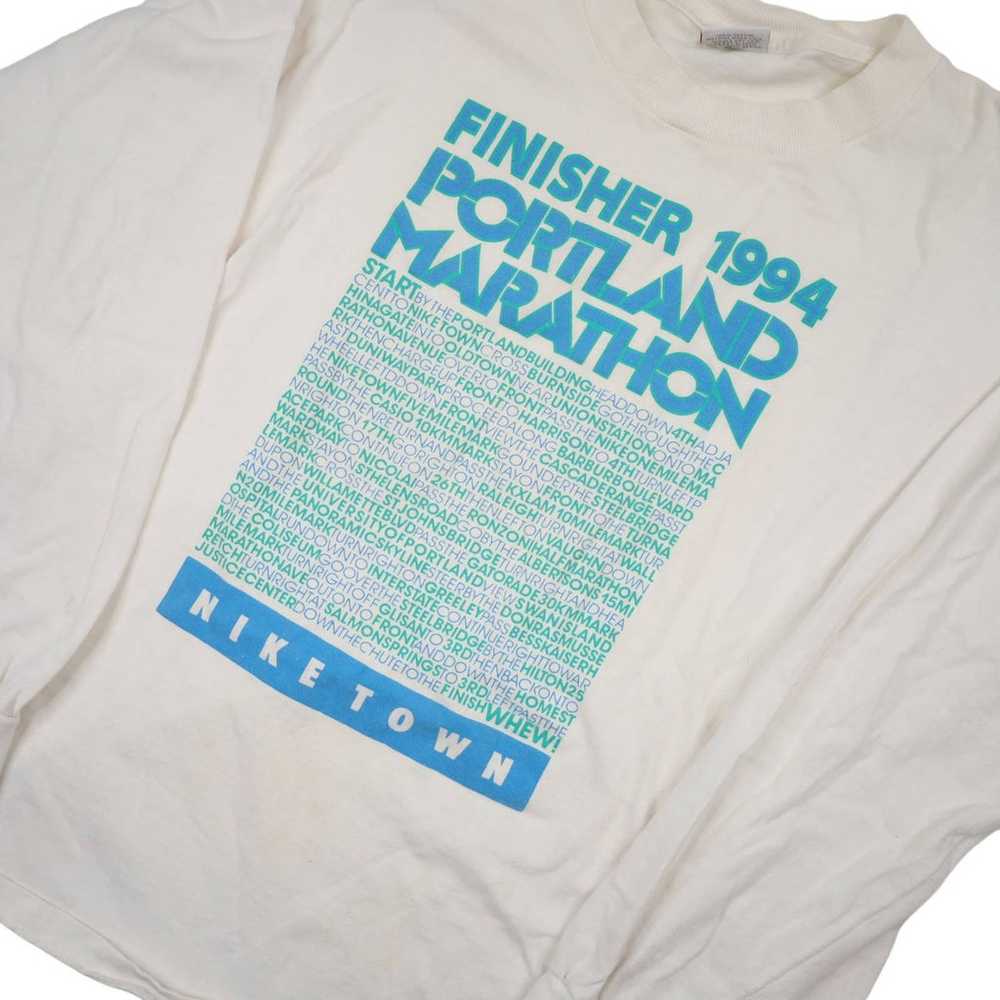 Vintage 1994 Nike Portland Marathon Finisher Grap… - image 2