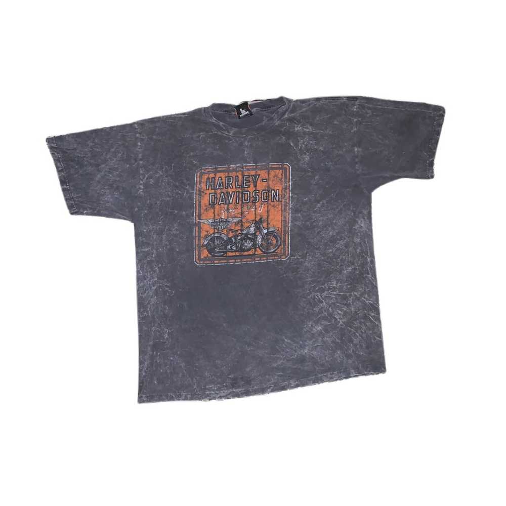 Harley-Davidson acid wash vintage tee - image 1