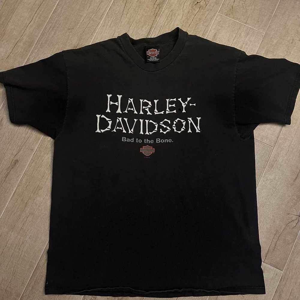 1998 Bad to the bone Harley Davidson tee - image 1