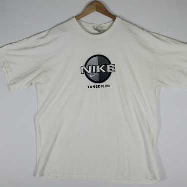 Vintage Nike Tuned Air White Cotton T-Shirt Size … - image 1