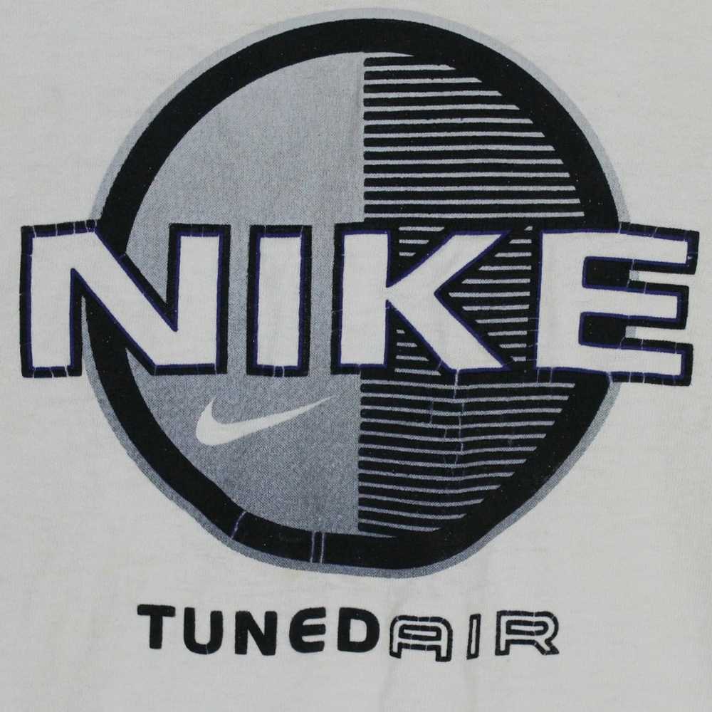 Vintage Nike Tuned Air White Cotton T-Shirt Size … - image 3