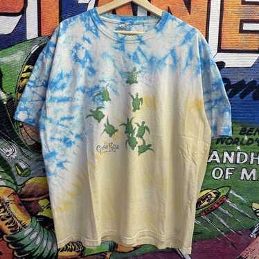 vintage 90s SEA TURTLE ALL-OVER PRINT T-Shirt M nature ocean