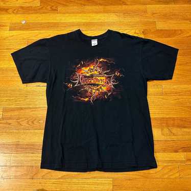 VTG Y2K Godsmack Fire Flame Band Shirt Size XLarge