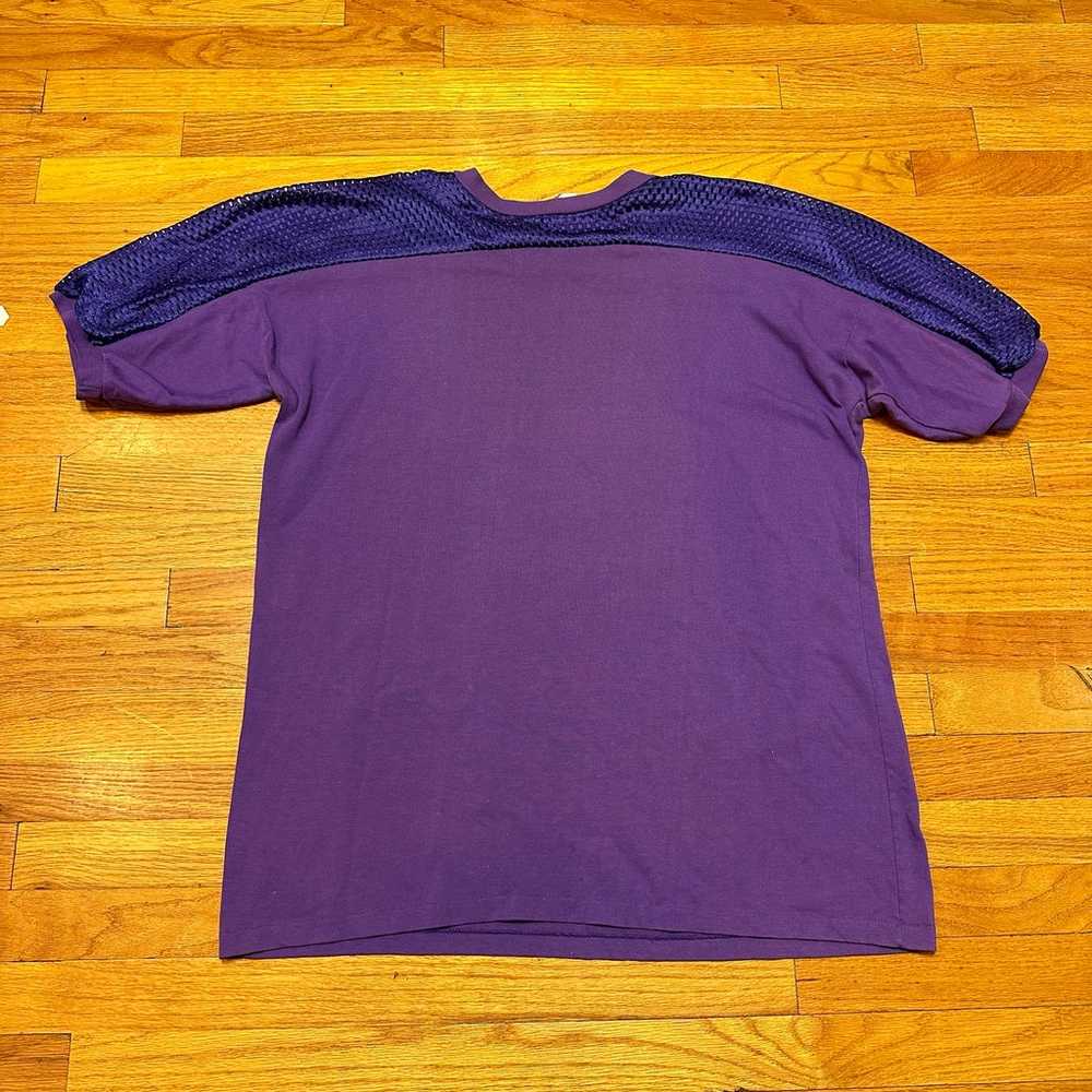 VTG 80s Los Angeles Lakers Mesh Hybrid Shirt Size… - image 4