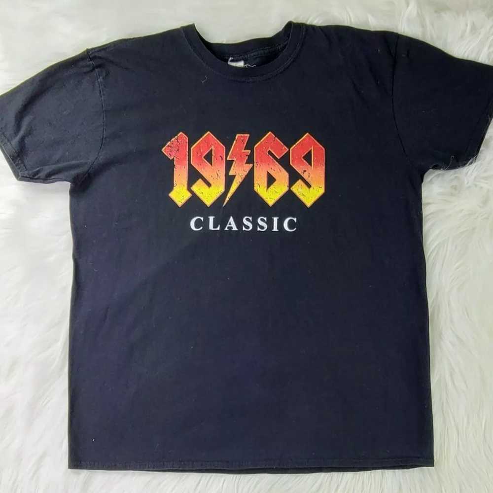 Vintage 1969 Metal Logo Classic T-Shirt - image 2