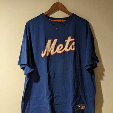 Vintage Y2K New York Mets Center Swoosh Blue X-La… - image 1