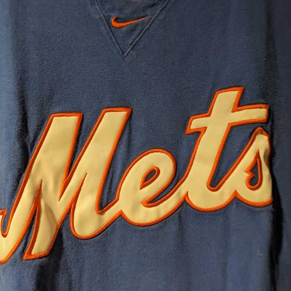 Vintage Y2K New York Mets Center Swoosh Blue X-La… - image 2