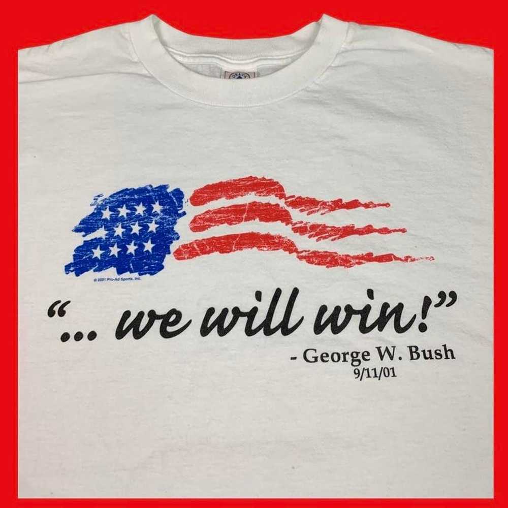 Vintage 2001 George W Bush Political T-shirt - image 2