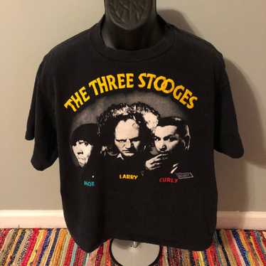 1988 Three Stooges Shirt Moe Larry Curly - image 1