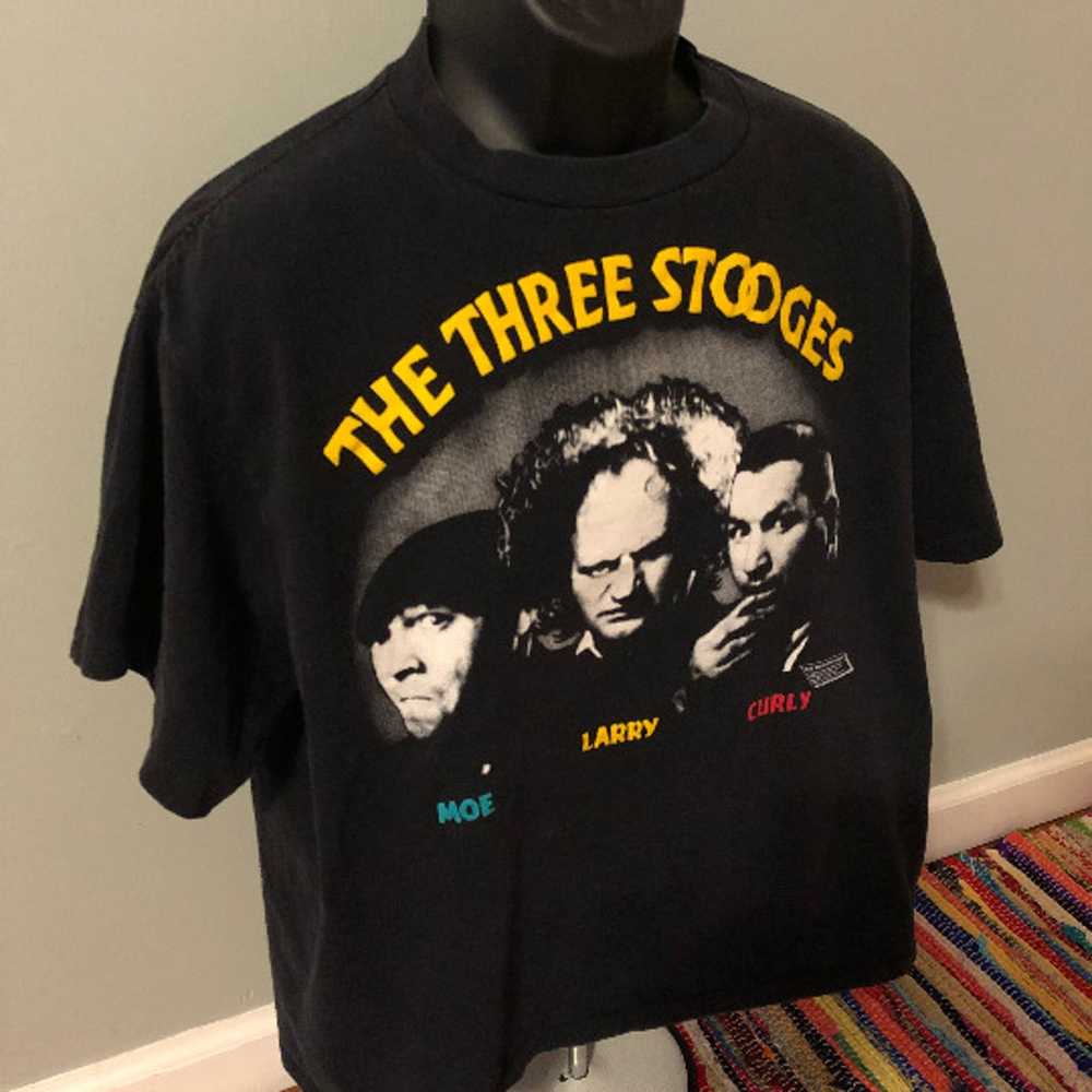 1988 Three Stooges Shirt Moe Larry Curly - image 3