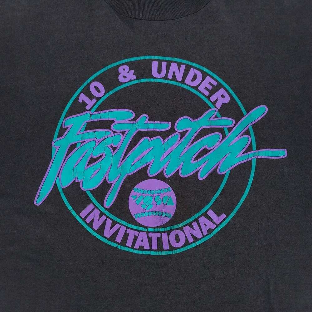 Vintage VGSA Fast Pitch Invitational T-Shirt Sing… - image 2