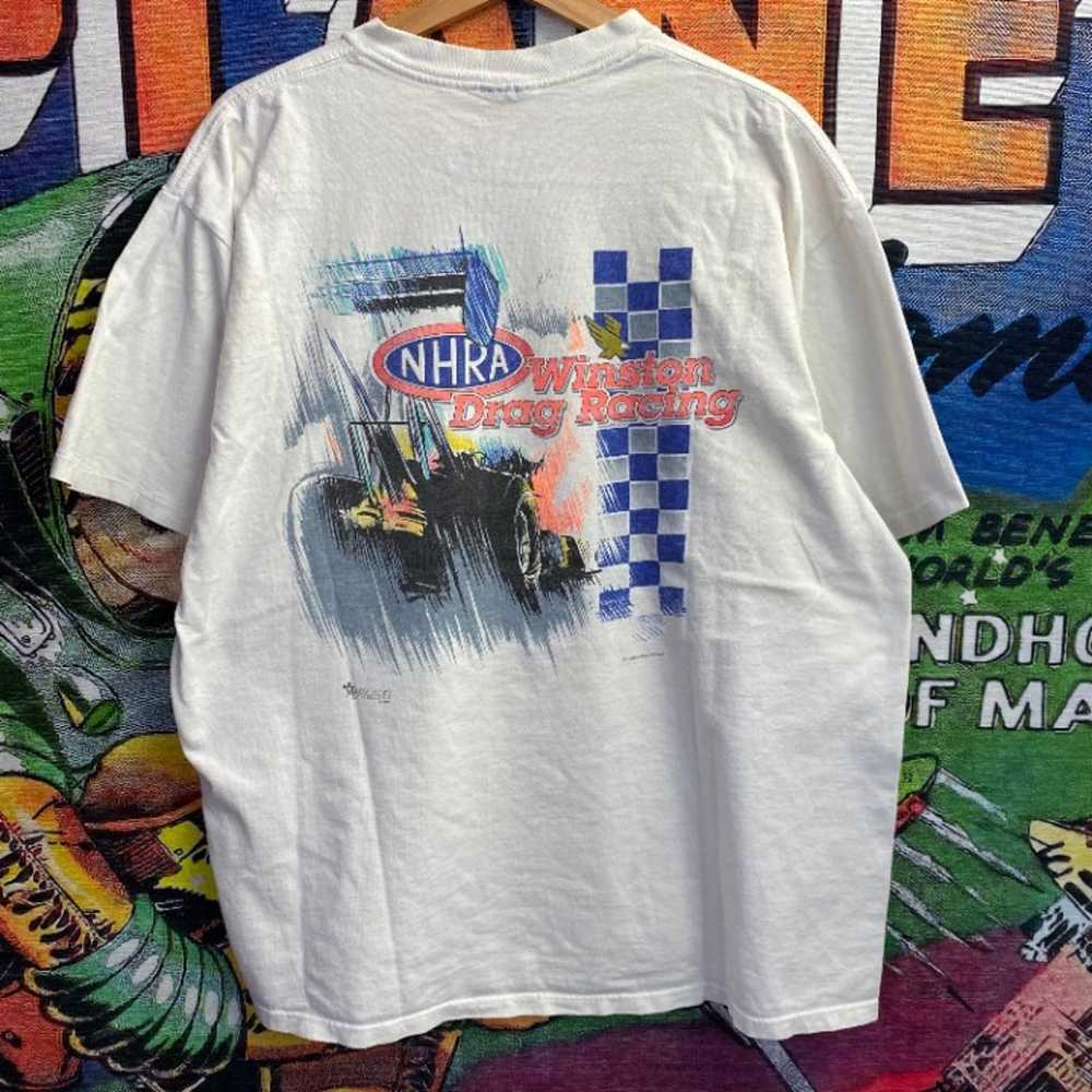 Vintage 90s NHRA Racing Tee Shirt size XL - image 2