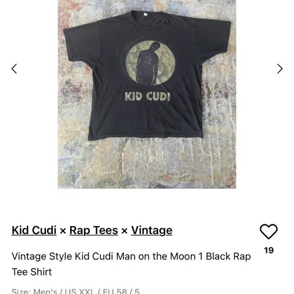 VINTAGE KID CUDI RAP SHIRT XL/L 90s 2000s RARE GR… - image 4