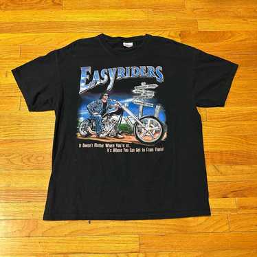 Rare Vtg 1992 Easyriders Skull Bad To The Bone T-Shirt