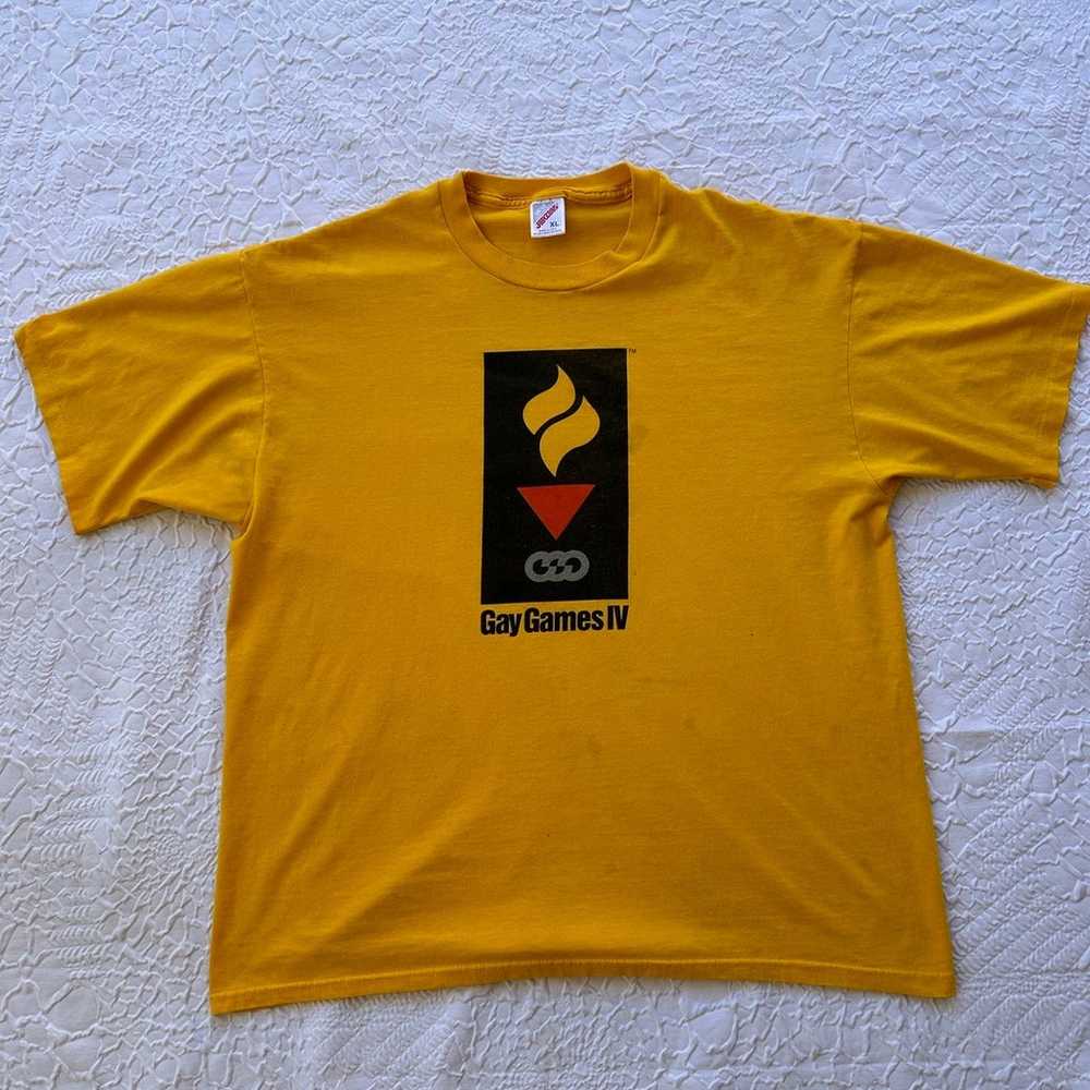 Men’s Vintage 1994 Gay Games Unity New York Shirt… - image 1