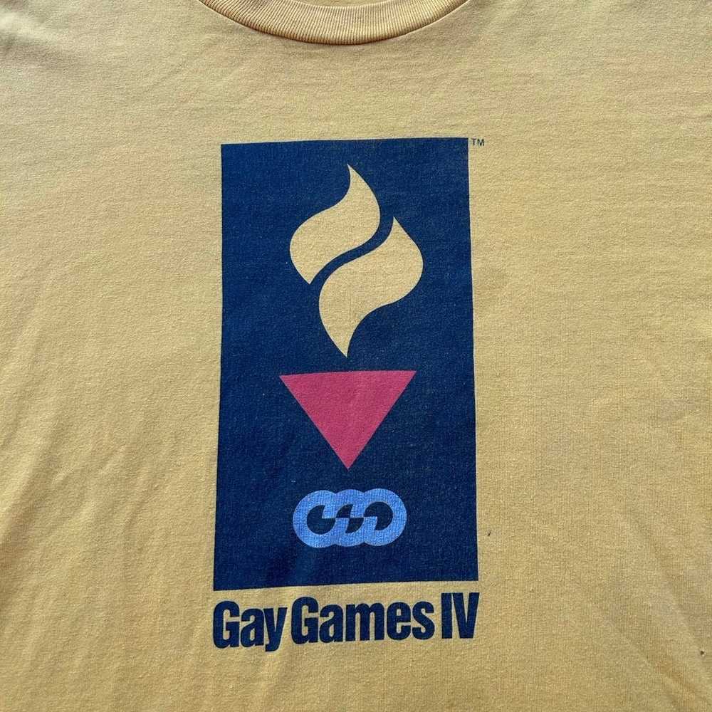 Men’s Vintage 1994 Gay Games Unity New York Shirt… - image 2