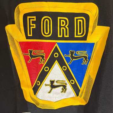 Vintage 90s Ford shield logo mustang single stitc… - image 1