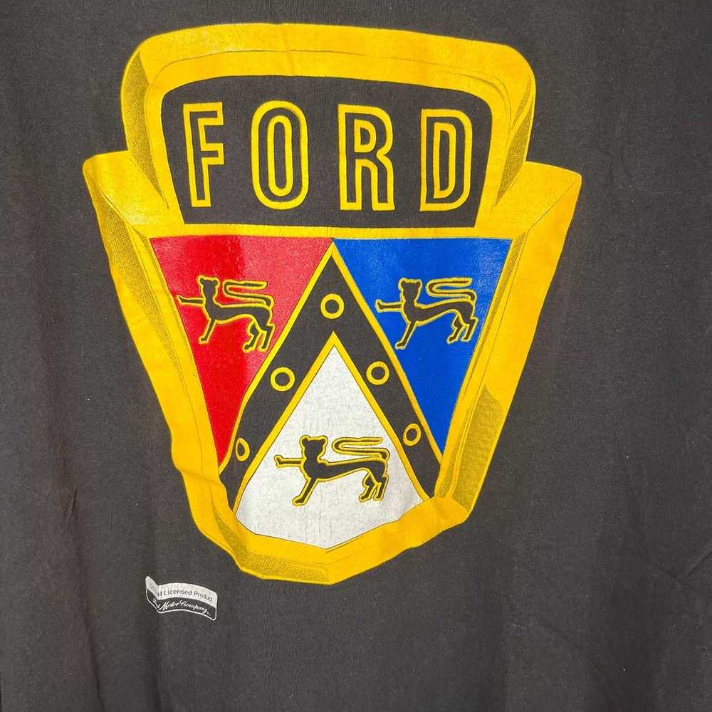 Vintage 90s Ford shield logo mustang single stitc… - image 6