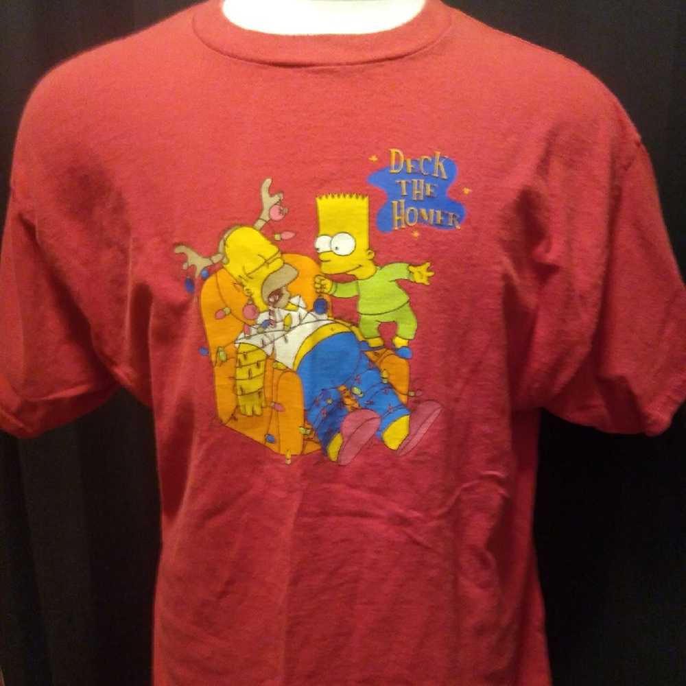 Vintage Simpsons Christmas T Shirt - image 1