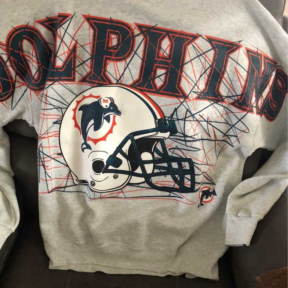 Vintage miami dolphins sweatshirt - image 1