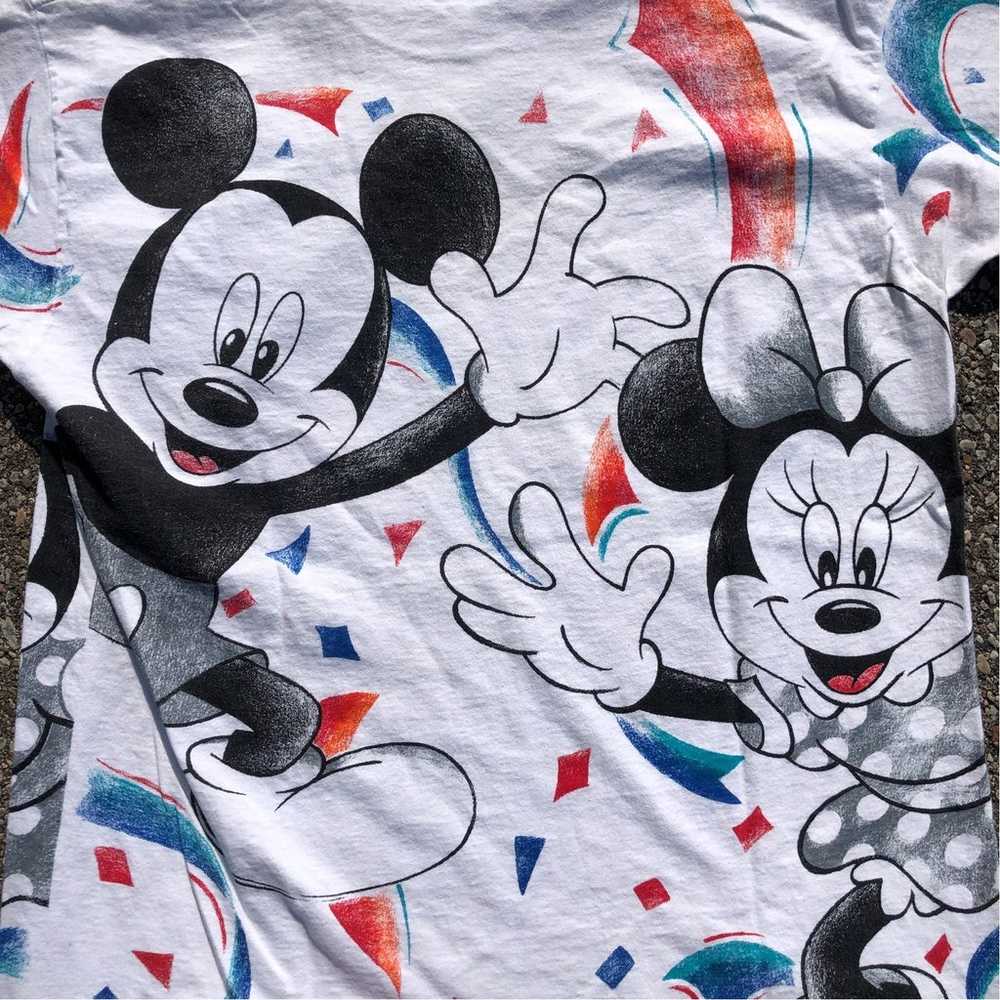 Vintage Jerry Leigh AOP Mickey T-Shirt - image 4