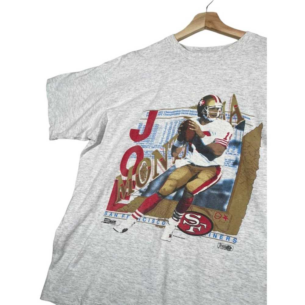 Vintage 1991 San Francisco 49ers Joe Montana T-Sh… - image 5
