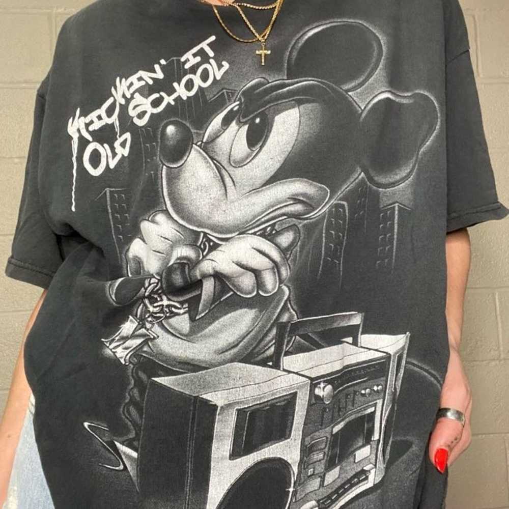 Vintage Hip hop Mickey Mouse Tee - image 1
